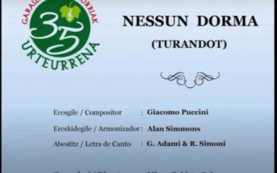 NESSUN DORMA (G. PUCCINI) – CONCIERTO SAN ISIDRO 14/05/2022